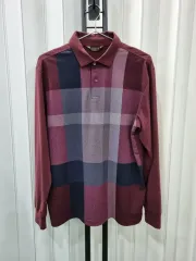 INDIAN チェック パータン 長袖 ポロTシャツ