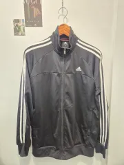 アディダス ブラック 3本線 トラック ジャケット 105