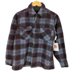 ペンドルトン PENDLETON 70s USA製 ウールオープンカラーシャツ メンズ  M