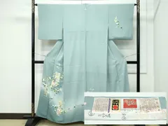 平和屋着物●極上　本加賀友禅作家　南克治　訪問着　短冊風景花文　暈し染め　錆青磁色地　証紙付き　逸品　CZAA5104s6 2026年最新】南克治の人気アイテム - メルカリ