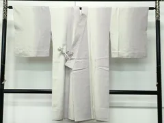 平和屋着物∞極上　道中着　ロング丈　単衣　お召地　葡萄唐草地紋　逸品　CZAA5160s6