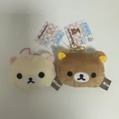 (新品/正規品) サン-X コリラックマ フェイス ミニ ポーチ 財布 ぬいぐるみ キーホルダー