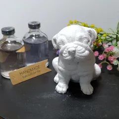 アロマストーン　犬　香りなし　ハンドメイド　石膏　インテリア
