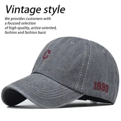 【C】Vintage style ローキャップ キャップ 帽子 メンズ レディース こなれ感 7988369 9009978 (R-2 グレー)