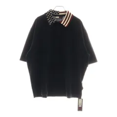 TOMMY HILFIGER (トミーヒルフィガー) HCM KNITTED FLAG COLLAR POLO ニット 半袖ポロシャツ カットソー ブラック