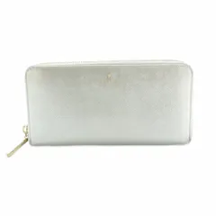 ランバンオンブルー LANVIN en Bleu 長財布 ラウンドファスナー 小銭入れ シルバーカラー /MI