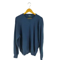 ポロバイラルフローレン Polo by RALPH LAUREN 90S 前V ワンポイントロゴ刺繍コットンニット メンズ  XXL