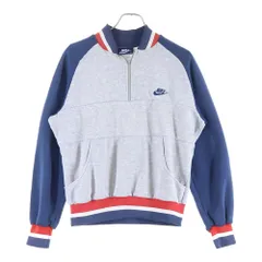 NIKE (ナイキ) 90s VINTAGE 銀タグ ジップアップ スウェットトレーナー ネイビー