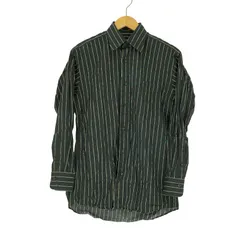 バーバリーロンドン BURBERRY LONDON 日本製 ロゴ モノグラム ストライプ L/S シャツ メンズ import：M 