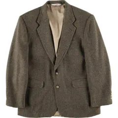 古着 ランズエンド LAND'S END カラーネップ ウールテーラードジャケット USA製 メンズM相当/eaa610467