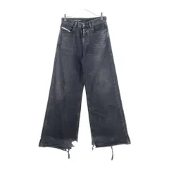 DIESEL (ディーゼル) Relaxed Jeans 1996 D-SIRE リラックス ルーズフィット ウォッシュド デニムパンツ ブラック A06926