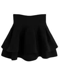 GRL グレイル ハイウエスト スカート ブラック スナ系