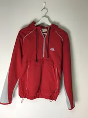 【adidas】ナイロンアノラックパーカー サイズM