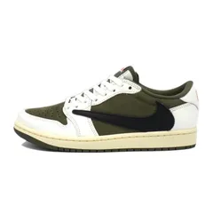 ナイキNIKE×Travis Scott【AIR JORDAN 1 RETRO LOW OG SP Reverse Olive DM7866 200】エアジョーダン1スニーカー w25901