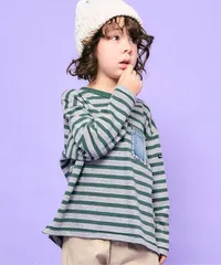 《新品》デニムポケット長袖Tシャツ 80 90 100 120 F.O.KIDS 子供服 R406104