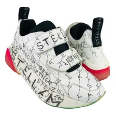 STELLA McCARTNEY★ステラマッカートニー【Eclypse・エクリプス】レディース レザー ブランドロゴ総柄 オーバーサイズソール スニーカー (37) イタリア製 ブランド レディーススニーカー カジュアルシューズ