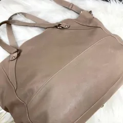 FURLA フルラ 2wayレザーハンドバッグ トートバック ショルダーバッグ A4収納可能革鞄 イタリア製 ITALY ベージュ