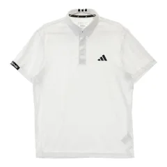 サイズ：L ADIDAS GOLF アディダスゴルフ 2024年モデル 半袖ポロシャツ  ホワイト系 [240101622122] ゴルフウェア メンズ ストスト
