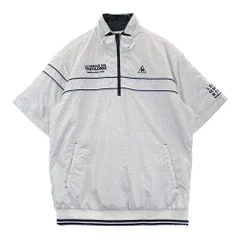 サイズ：LL LE COQ GOLF ルコックゴルフ  半袖 中綿ジャケット 総柄 グレー系 [240101623715] ゴルフウェア メンズ ストスト