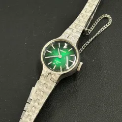 SEIKO セイコー グリーン文字盤 手巻きレディース腕時計 ヴィンテージ