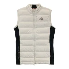 サイズ： ADIDAS GOLF アディダスゴルフ 2024年モデル IM6475 WIND. RDY ジップ ダウンベスト  ベージュ系 [240101626633] ゴルフウェア メンズ ストストのサムネイル