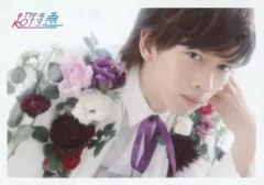 【中古】生写真(男性) 超特急/リョウガ(船津稜雅)/横型・バストアップ・衣装白・紫・花・右向き・左手頬・背景白/FC会員限定 Valentine＆White day企画 生写真セット第38弾