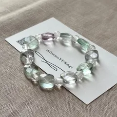 フローライト・クラッククリスタル ブレスレット