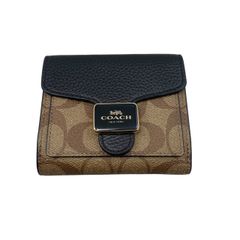 コーチ coach タビー 黒 シグネクチャー 二つ折り 財布 ウォレット
