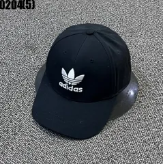アディダス ブラック ベースボールキャップ トレフォイル ロゴ 帽子 0204