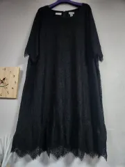 新品)オーバーサイズ ブラック レースワンピース