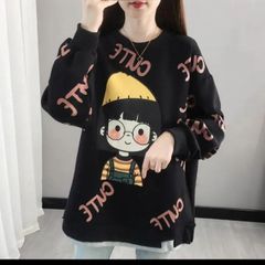 新品・奈良美智プルパーカーメンズXL Don't cry！ 黒 裏フリース起毛