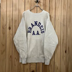 美品 25FW Champion / チャンピオン リバースウィーブ 2ndパテント BRANDEIS カレッジプリント スウェット サイズL