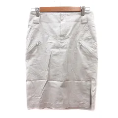 ボディドレッシングデラックス BODY DRESSING Deluxe タイトスカート ひざ丈 9 M 白 オフホワイト /MN