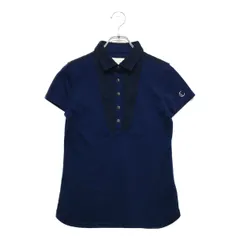 中古 レディース キャロウェイ Callaway 半袖ポロシャツ M 紺 ネイビー