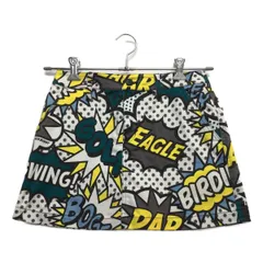 中古 レディース ジャックバニー Jack Bunny!! スカート 0(S) 黒×白×緑 一体型インナーパンツ付き 総柄