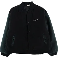 古着 90年代 ナイキ NIKE バックロゴ コットンボタンスタジャン バーシティジャケット USA製 メンズL相当 ヴィンテージ/eaa612537