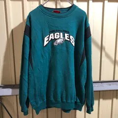 1790 NFL EAGLES トレーナー グリーン L ナショナルフットボールリーグ イーグルス スウェット 刺繍ロゴ 古着卸 アメリカ仕入