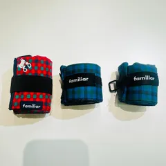 【錦】未使用保管品 familiar ファミリア シュパット Shupatto エコバッグ トートバッグ ナイロン チェック柄 3点セット【66IO】B11