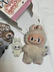 POP MART Labubu (ラブブ） Tasty (テイスティ) Macaron (マカロン) FACE (フェイス) Plushie (ぬいぐるみ) Series (シリーズ) - Soymilk (ドゥユ) (使用)