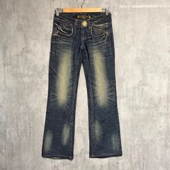 美レア】REDPEPPERレッドペッパーY2Kウイング刺繍フレアジーンズ 26