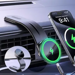 【新時代を開く・折り畳み可能&史上最強の磁力】車載ホルダー スマホホルダー 車 携帯ホルダー マグネット ワイヤレス車載充電器 急速充電 スマホスタンド マグセーフ超強力 形状記憶合金 3M粘着シール 360度回転 超強磁力 安定性拔群 片手操作