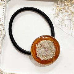 レジン ヘアゴム コーヒーブラウン系 95 - メルカリ