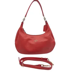 【美品】 COACH コーチ 2way ホーボー ショルダーバッグ 三日月 オレンジ ハンドバッグ