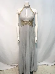 2238 IRMA イルマ　キャバクラ　ロングドレス　キラキラ　ビジュー　ストーン　イベント　パーティー　バースデー　スリット　キャバドレス　M