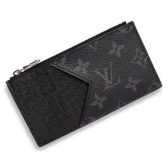 ルイ ヴィトン M30271 コインカード ホルダー モノグラムエクリプス タイガラマ レザー ノワール ブラック コインケース 小銭入れ 財布 カードケース 名刺入れ 定期入れ パスケース シルバー金具 箱付 LOUIS VUITTON（新品・未使用品）