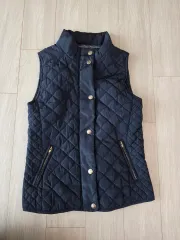 ZARA Girl ネイビー キルティング ダウン ベスト
