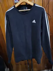 アディダス 3本線 黒 スウェット Tシャツ