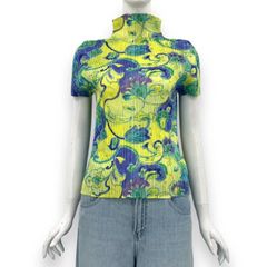 希少 JeanPaul Gaultier海洋生物チャイナ風パワネット半袖シャツ 