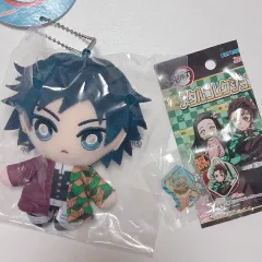 鬼滅の刃 義勇 ちびマスコットキーホルダー + 伊之助 メタルコレクションキーホルダー