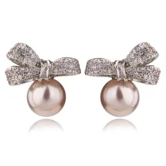 【特価商品】ゆれるearrings 18金つけっぱなし ピアス 銀の針金属アレルギー対応可愛い フープシンプルデザイン人気 レディース リングピアス デザイン パールジルコニアシンプル COOCYリボン本